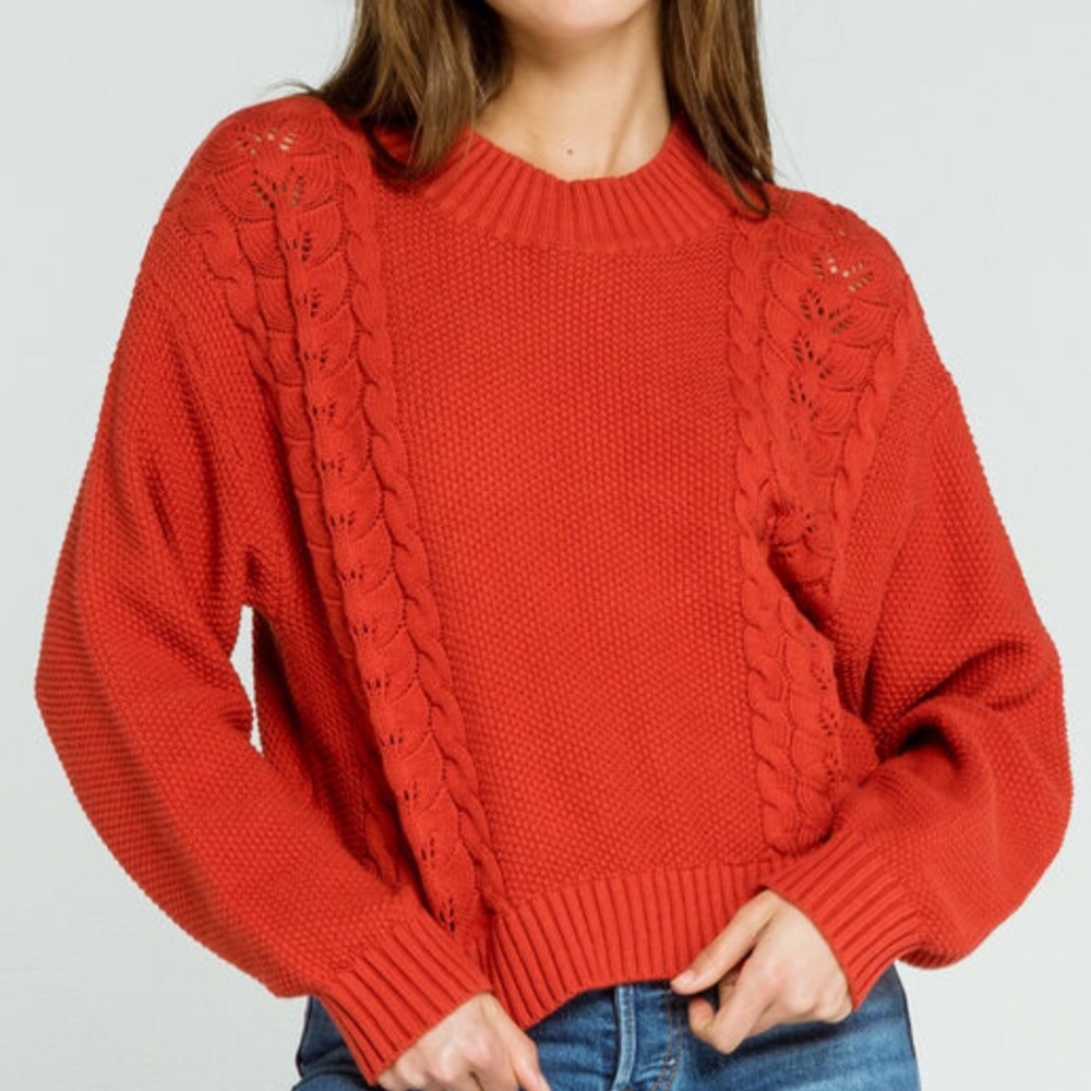 2X HP! NWT Billabong Great Escape Cable Knit Sweater - Picture 9 of 13